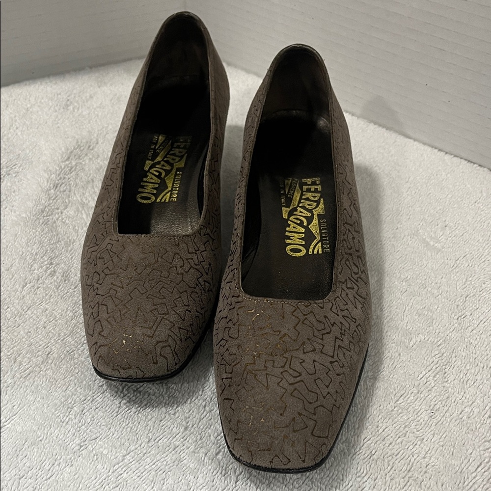 Salvatore Ferragamo Brown Heels